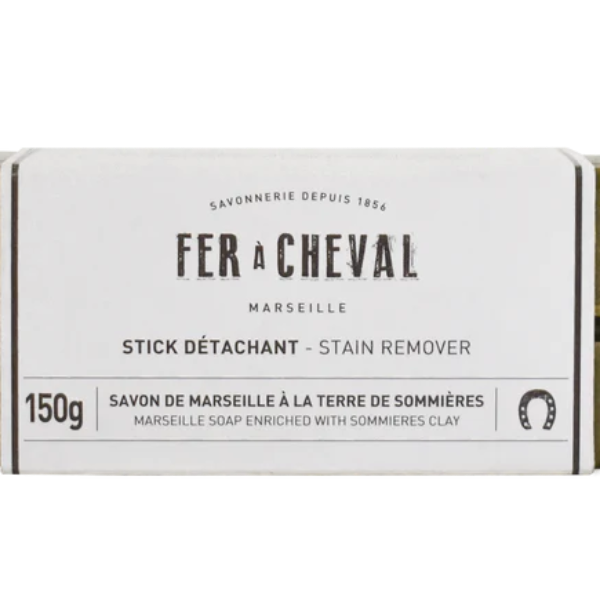 Stick Détachant à la Terre de Sommières – Fer à Cheval 150 g 🌿