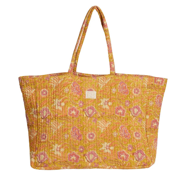🌿👜 Sac Trotter Bonheur du Jour – Sac Cabas Matelassé en Coton