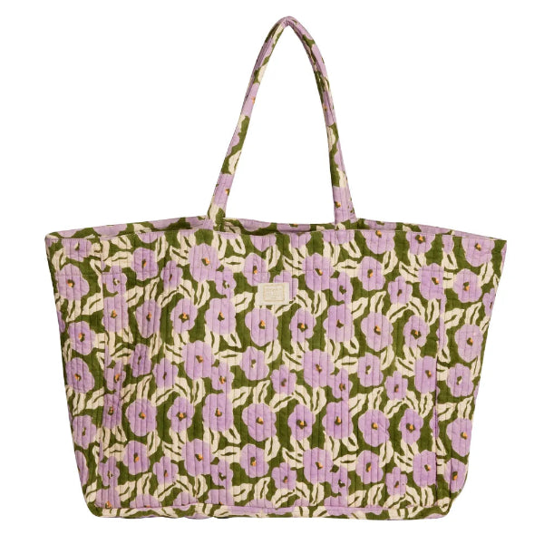 🌿👜 Sac Trotter Bonheur du Jour – Sac Cabas Matelassé en Coton