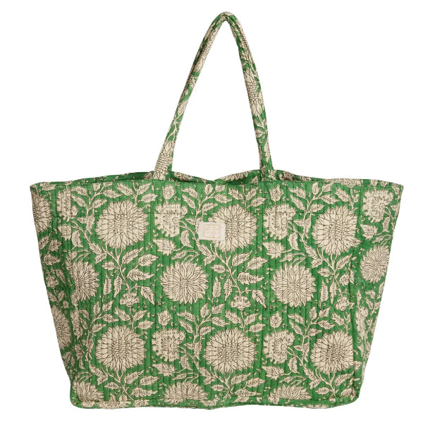 🌿👜 Sac Trotter Bonheur du Jour – Sac Cabas Matelassé en Coton