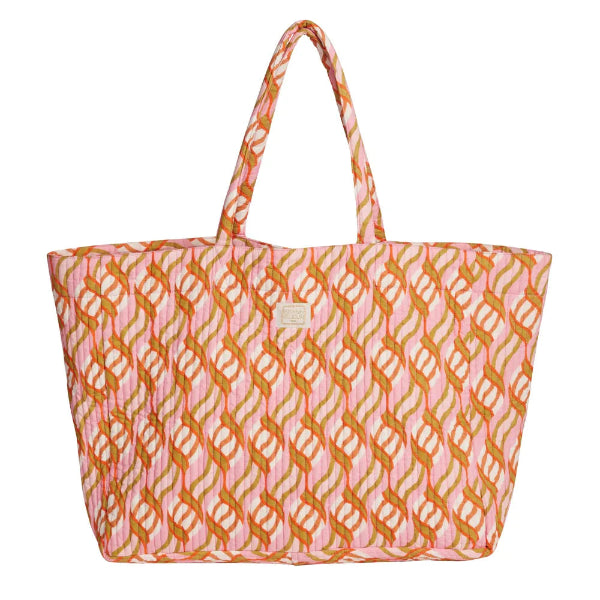 🌿👜 Sac Trotter Bonheur du Jour – Sac Cabas Matelassé en Coton