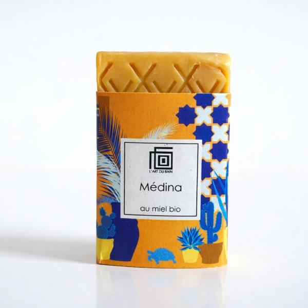 Savon Médina – L’Art du Bain – Savon Artisanal au Miel Bio – 130 g