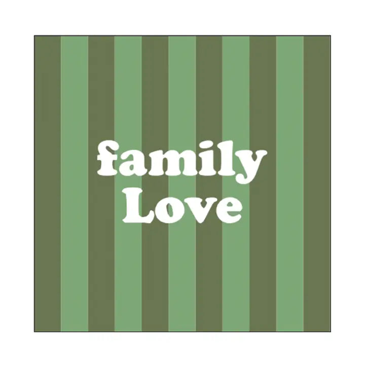 Serviettes en Papier “Family Love” x20 – Décoration Table Conviviale