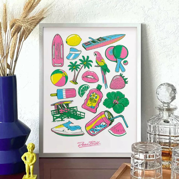 Affiche "Summer" 30x40cm - Dear Bill