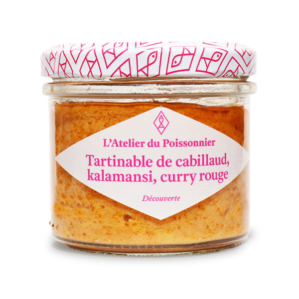 Tartinable de Cabillaud Kalamansi & Curry Rouge – L’Atelier du Poissonnier – 90 g