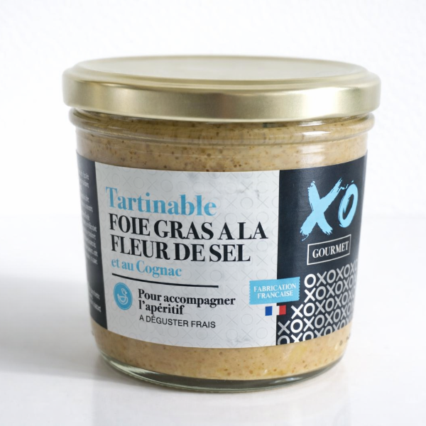 Tartinable de Foie Gras à la Fleur de Sel et au Cognac – 80 g
