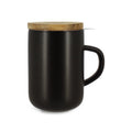 Tisanière en grès avec couvercle en acacia et filtre – 475 ml ☕