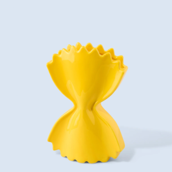 Vase Farfalle en céramique Fluid Market – Vase design jaune, vert ou rouge