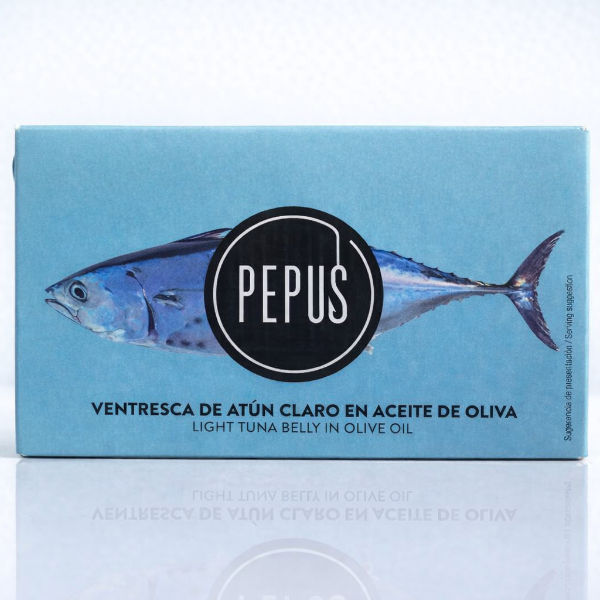Ventrèche de Thon Blanc à l’Huile d’Olive Pepus – 110 g