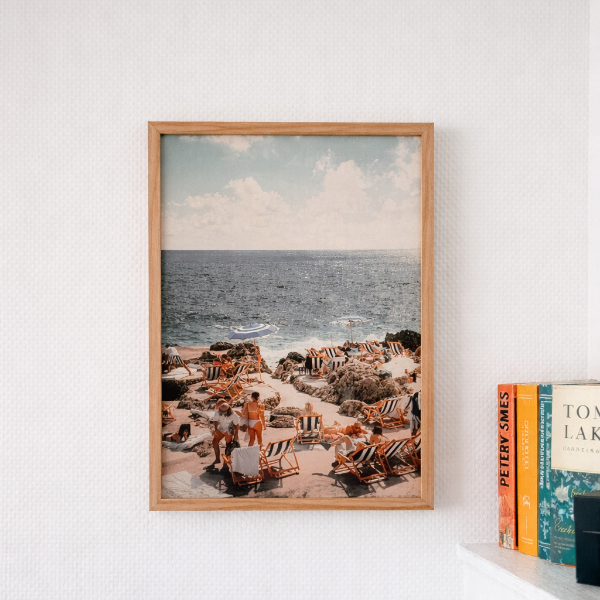 Affiche Plage Vintage – Format 30x40 cm 🌊