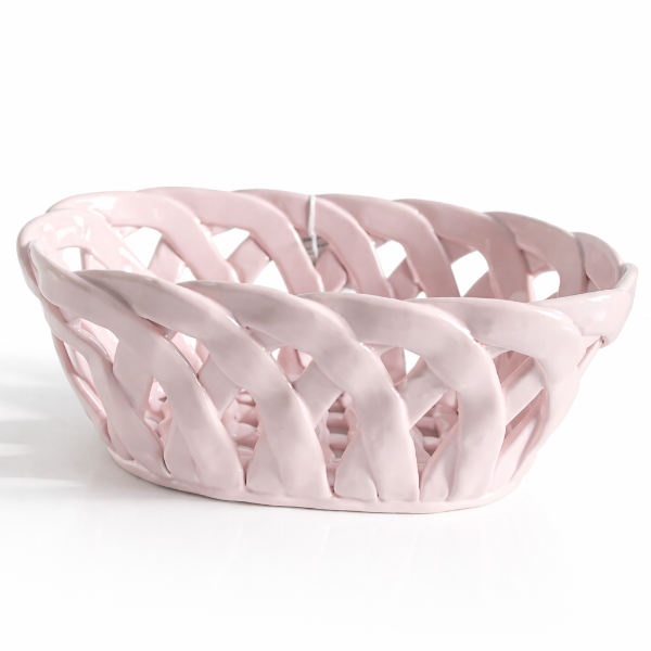 Panier céramique ajouré - 2 coloris