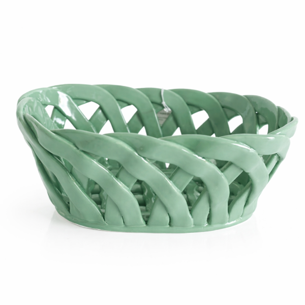 Panier céramique ajouré - 2 coloris