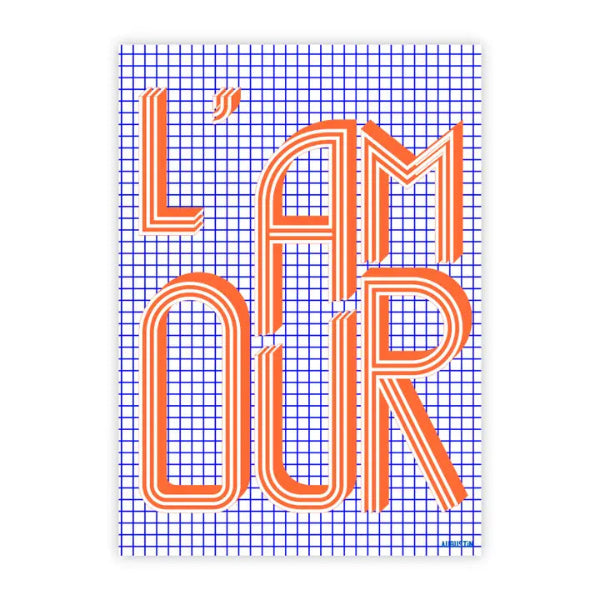 Carte postale "L'Amour orange" - Augustin