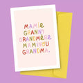 Carte postale Mamie – Atelier Yuzu 💐 Carte A6