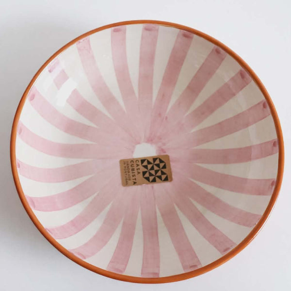 Assiette rayée Casa Cubista artisanat portugais