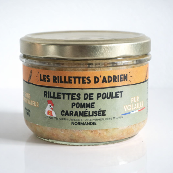 Rillettes de poulet pomme caramélisée - Adrien & Cie