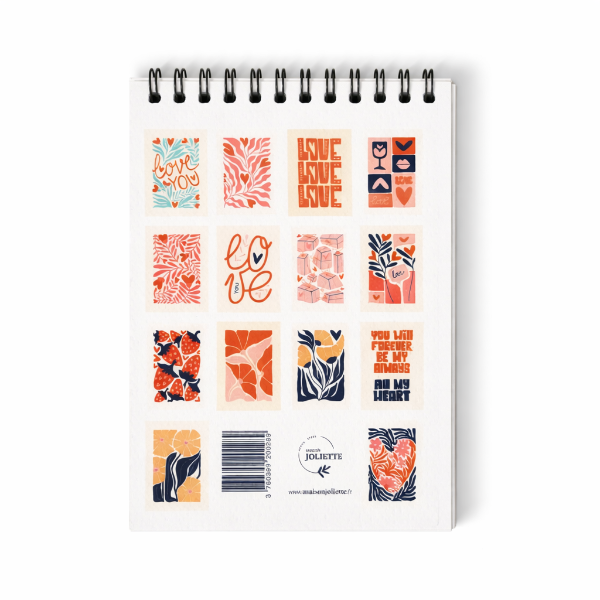 ✨ Carnet créatif "Love" A6 Maison Joliette – Laissez parler votre imagination 🎨💫