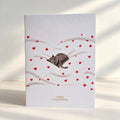 Carte d’anniversaire Cosy Cat – Chat et dorure à l’or