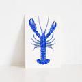Carte Postale Homard Bleu – Illustration Marine par Marie-Laure Audouard | Atelier 2 Bis