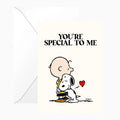 💖 Carte Double Peanuts « You're Special to Me » avec Snoopy