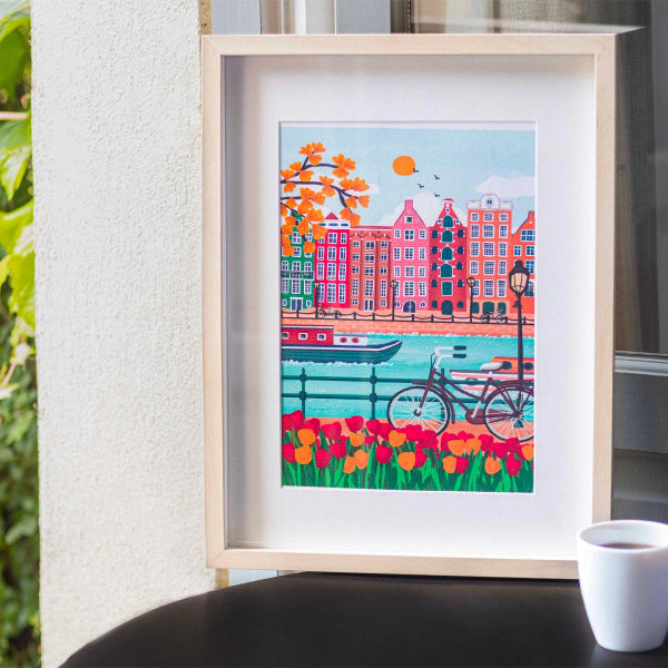 Coffret peinture au numéro – Amsterdam par Nidhi Kachhadiya