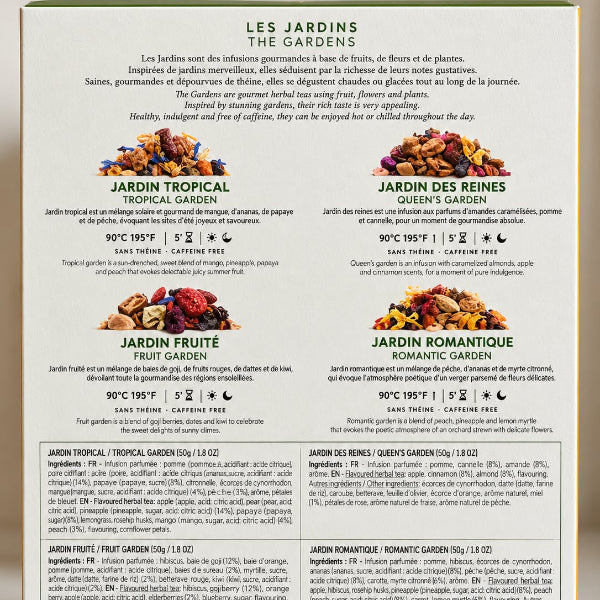 Coffret Les Jardins – 4 infusions gourmandes Palais des Thés