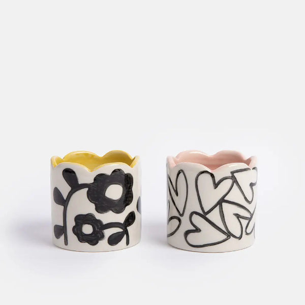 Lot de 2 coquetiers Caroline Gardner