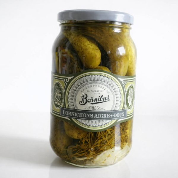 Cornichons aigre-doux – 940 g  Bornibus