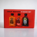 Coffret Crazy Bastard Sauces 3x100ml - Sauces Piquantes esprit Hot Ones