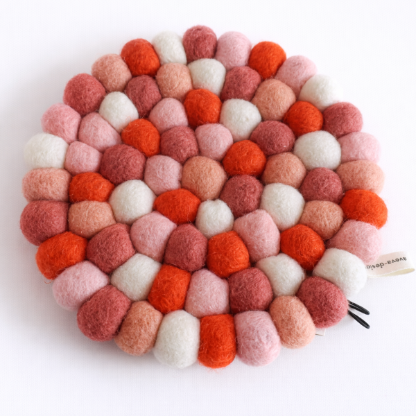 Dessous de plat design en laine – Coloré & graphique