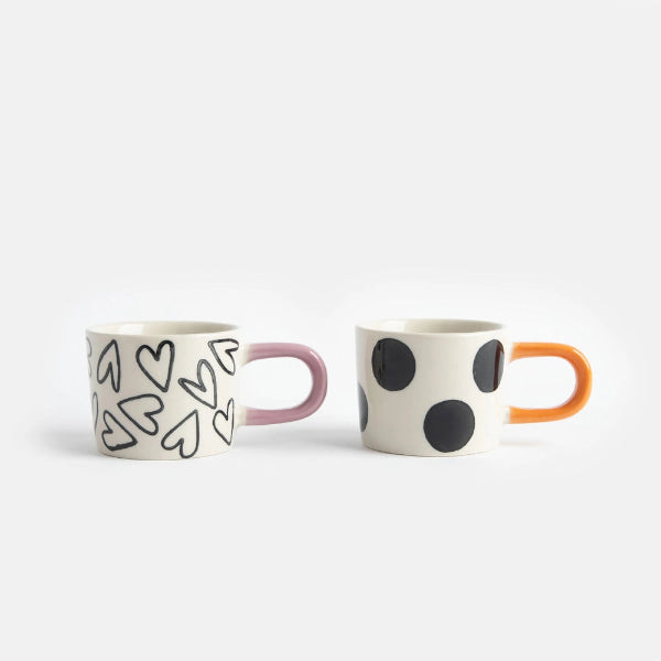 Ensemble de 2 tasses expresso Caroline Gardner