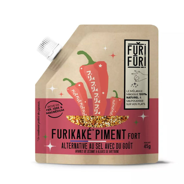 Furikake Piment – Condiment Sésame & Algues – Alternative au Sel – 45 g
