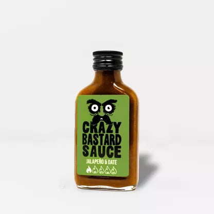 Sauce piquante Jalapeño & Dattes 100ml - Crazy Bastard Sauce