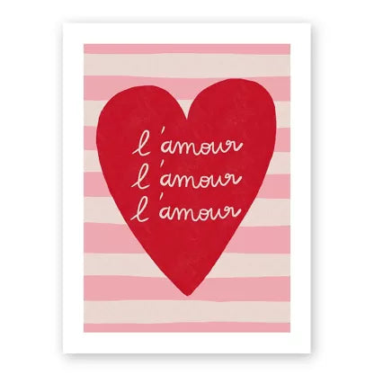 Affiche 21x29,7cm "L'amour, l'amour, l'amour" - Atelier Yuzu