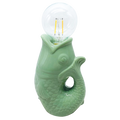 Lampe LED Poisson en Faïence – L’esprit bord de mer à la maison