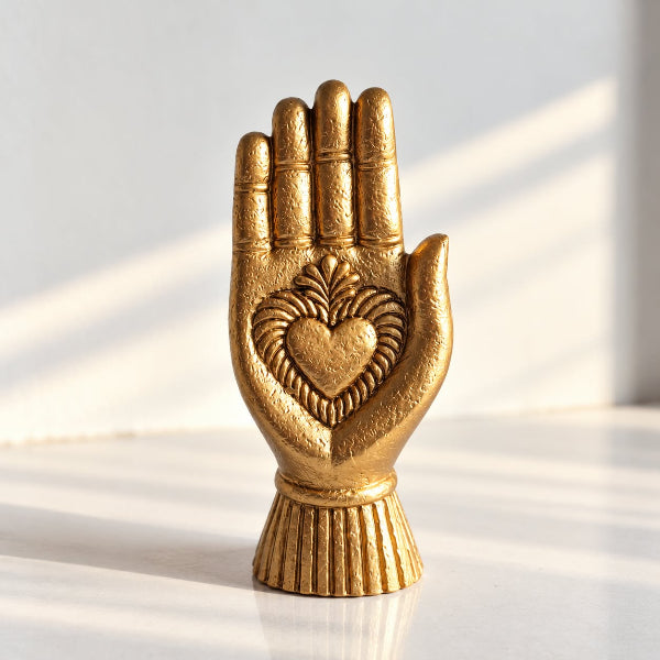 Main Ex-voto dorée – Décoration à poser