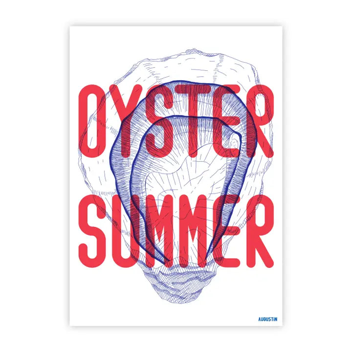 Carte postale "Oyster Summer" - Augustin