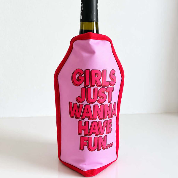 Poche de froid pour bouteille « Girls Just Want to Have Fun »