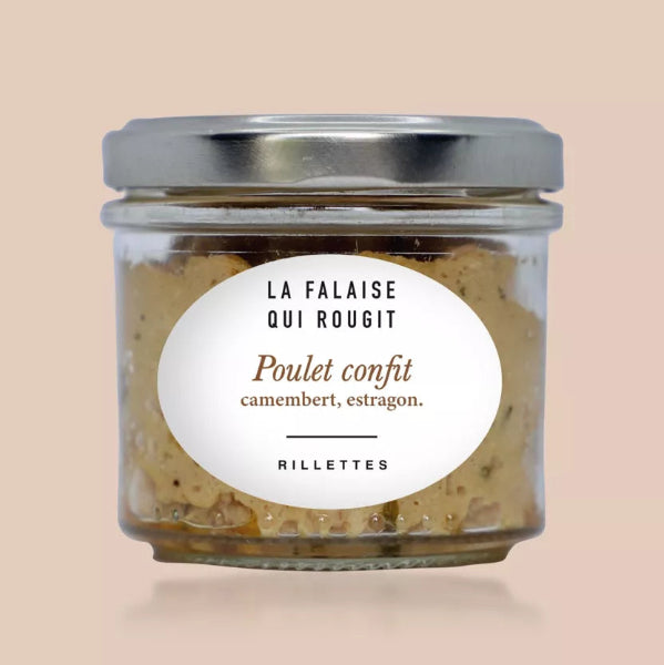 Rillettes de poulet confit, camembert, estragon - La Falaise qui Rougit