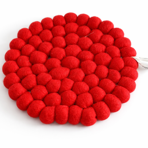 Dessous de plat en laine uni – Coloris modernes