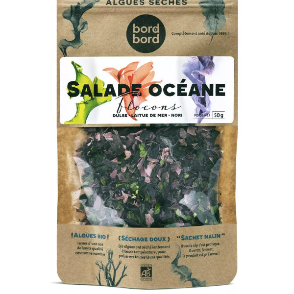 Salade Océane – 3 Algues Bretonnes Bio – Bord à Bord – 50 g