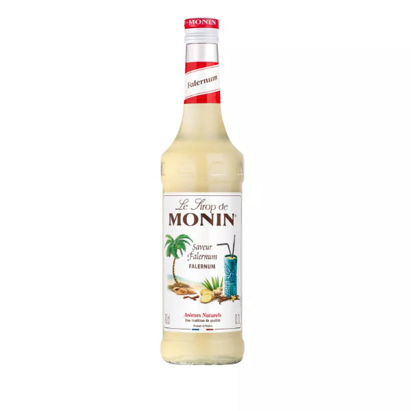 🍹 Sirop Falernum MONIN 70cl – Saveur Tiki Épices, Citron Vert & Amande ✨