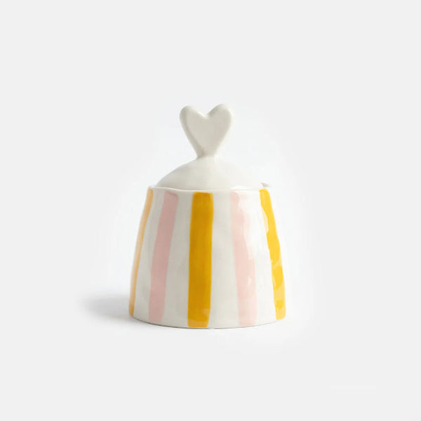 Pot de rangement/sucrier en grés Caroline Gardner