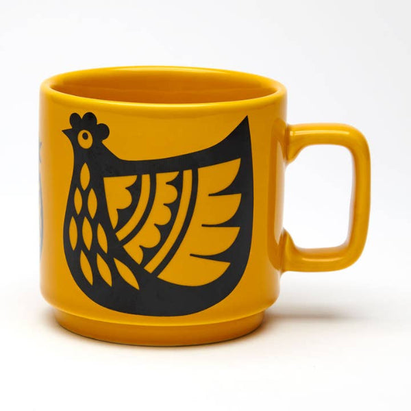 Tasse Hornsea Vintage – Famille Poulet, Design Iconique des Années 60 🇬🇧🤎