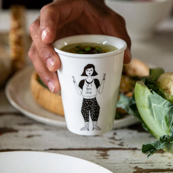 Tasse “Yes You Can” – Illustration Helen B