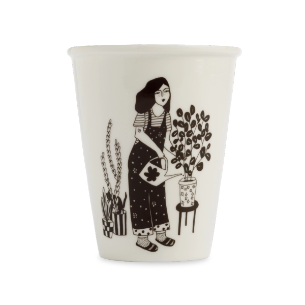 Tasse “Fille aux plantes” – Illustration Helen B