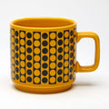 🟡 Tasse Hornsea Vintage – Motif Cercles Jaunes, Design Iconique des Années 60 🇬🇧💛