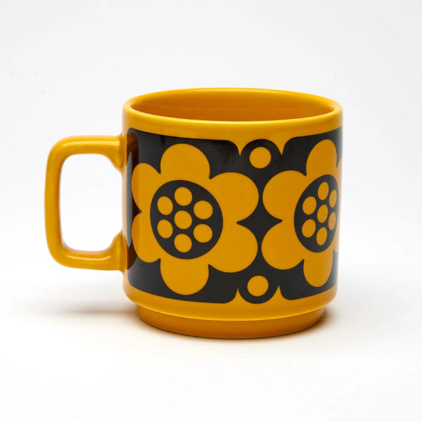☕✨ Tasse Hornsea Vintage – Icône Design Rétro des Années 60 🇬🇧🧡