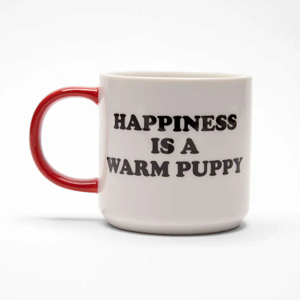 🐶 Mug Peanuts – « Le Bonheur, c'est un Chiot Chaud » avec Snoopy ☕