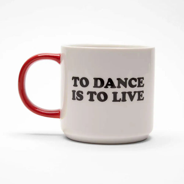 🐶 Mug Peanuts – « To Dance is To Live » avec Snoopy ✨